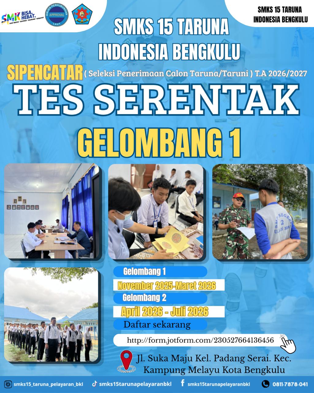 TES SERENTAK GELOMBANG PERTAMA BERJALAN LANCAR DAN TERTIB