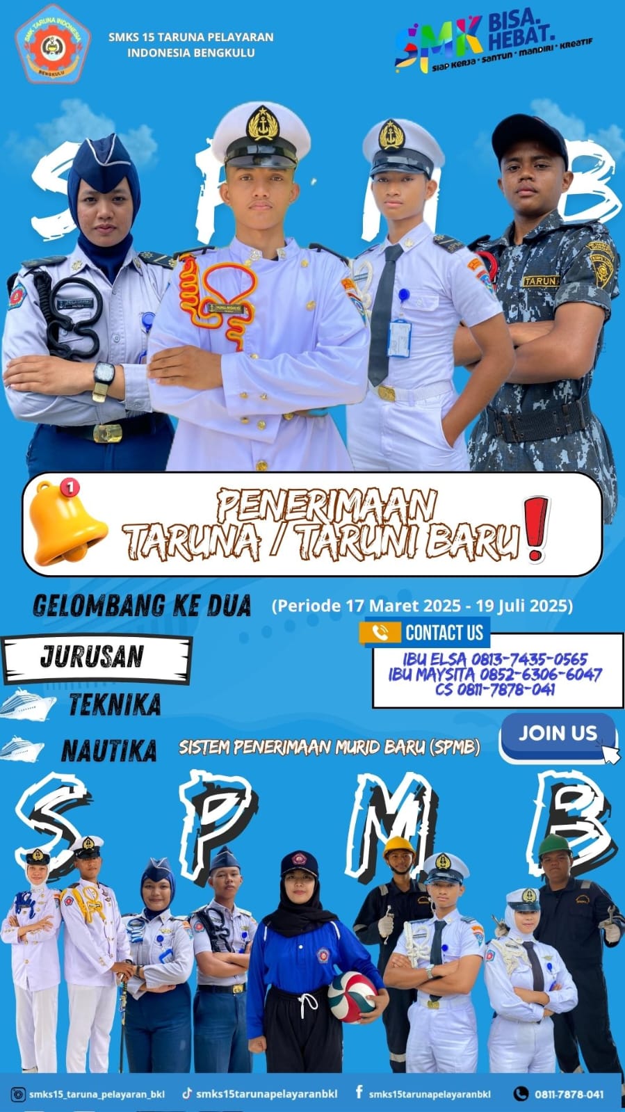 Penerimaan Taruna/i Baru SMKS 15 Taruna Indonesia Bengkulu Masih Dibuka!